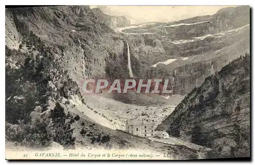 Cartes postales Gavarnie Hotel du Cirque et le Cirque