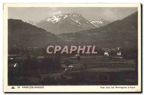 Cartes postales Argeles Gazost Vue vers les Montagnes d'Azun