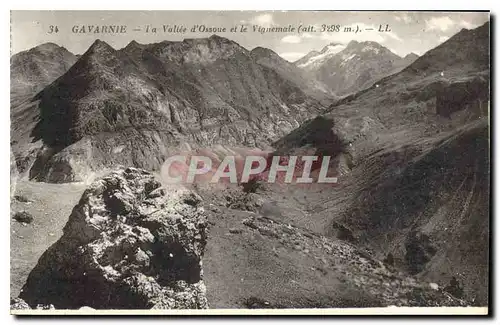 Ansichtskarte AK Gavarnie La Vallee d'Ossoue et le Vignemale