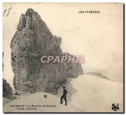 Ansichtskarte AK Gavarnie Le Breche de Roland Cote France