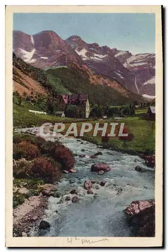 Cartes postales Gavarnie Hautes Pyrenees Le Gave et le Cirque