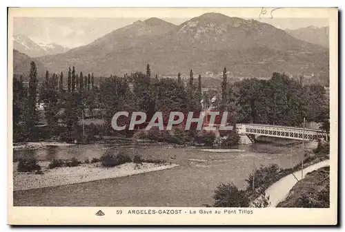 Cartes postales Argeles Gazost Le Gave au Pont Tillos