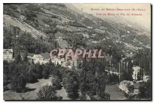 Cartes postales Route de Saint Sauveur Col de Riou et Pic de Viscos