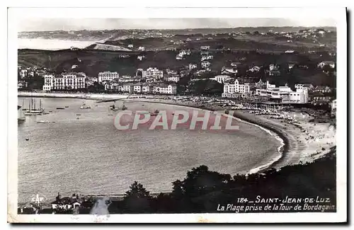 Cartes postales Saint Jean de Luz La Plage prise de la Tour de Bordagain