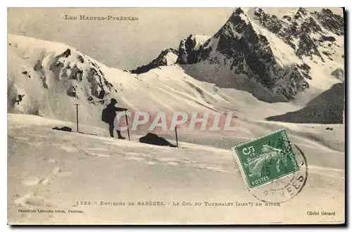 Cartes postales Environs de Bareges Le Col du Tourmalet en Hiver