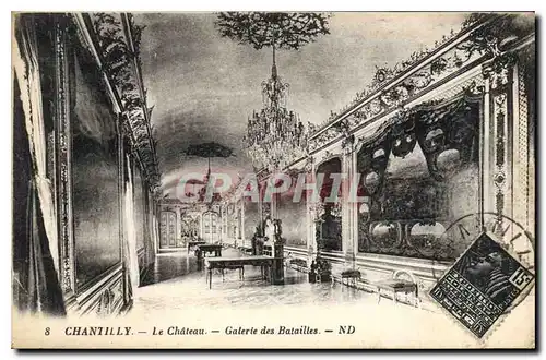 Cartes postales Chantilly Le Chateau Galerie des Batailles