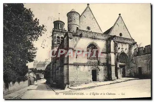 Cartes postales Pierrefonds L'Eglise et le Chateau