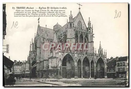 Cartes postales Troyes Aube Eglise St Urbain
