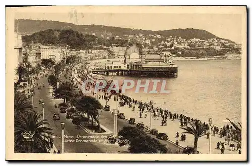 Ansichtskarte AK Nice Promenade des Anglais Jetee Promenade et Mont Baron