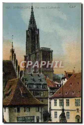 Cartes postales Strasbourg Vue vers la Cathedrale