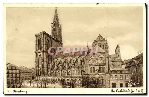 Ansichtskarte AK Strasbourg La Cathedrale Cote sud