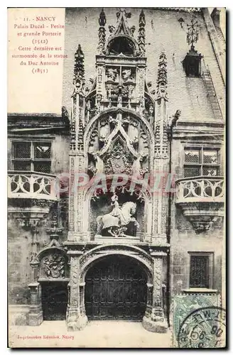 Cartes postales Nancy Palais Ducal Petite et grande Porterie