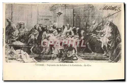 Cartes postales Viviers Tapisserie des Gobelins a la Cathedrale