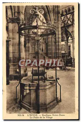 Cartes postales L'Epine Basilique Notre Dame Le Puits de la Vierge