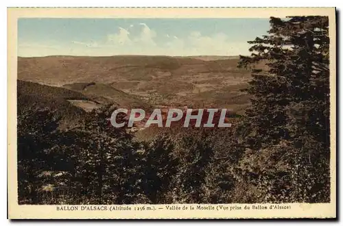 Cartes postales Ballon d'Alsace Vallee de la Moselle vue prise du Ballon d'Alsace