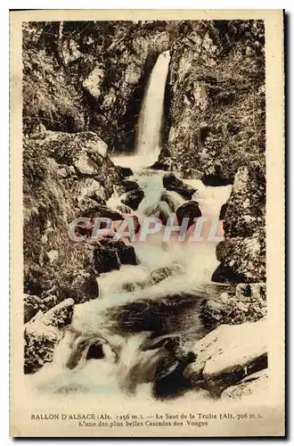 Ansichtskarte AK Ballon d'Alsace Le Saut de la Truite L'Une des plus belles Cascades des Vosges