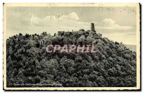 Ansichtskarte AK Ruine du Chateau de Guirbaden Alsace