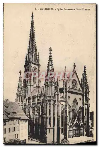 Ansichtskarte AK Mulhouse Eglise Protestante Saint Etienne