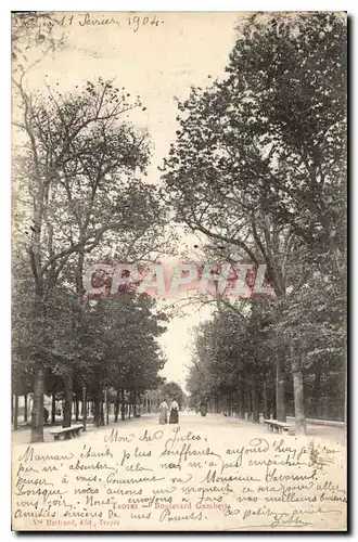 Cartes postales Troyes Boulevard Gambetta