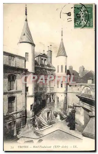 Cartes postales Troyes Hotel Vauluisant