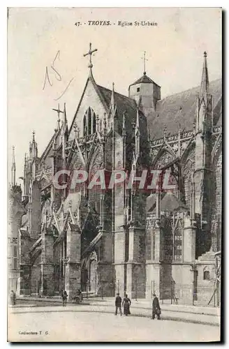 Cartes postales Troyes Eglise St Urbain