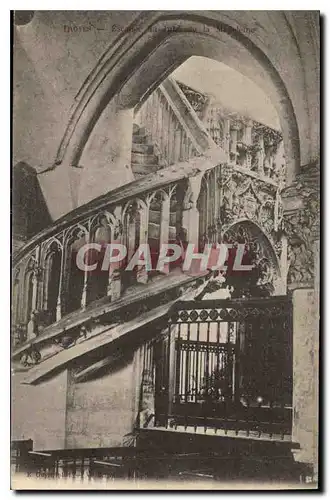 Ansichtskarte AK Troyes Escalier du Jube de la Madeleine