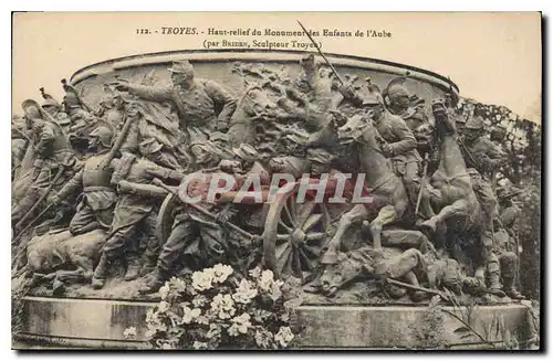 Ansichtskarte AK Troyes Haut Relief du Monument des Enfants de l'Aube