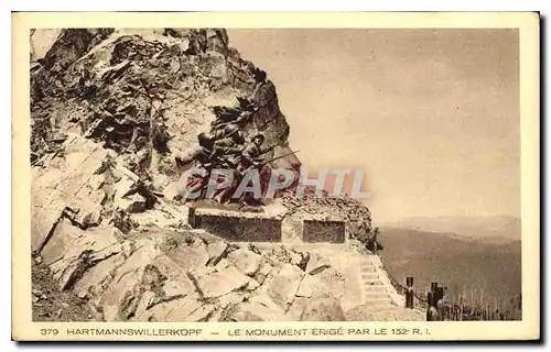 Cartes postales Hartmannswillerkopf Le Monument Erige par Le