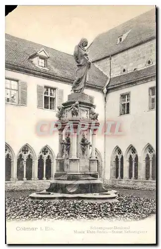 Cartes postales Colmar Schoeugauer Denkmal Musee Unte linden