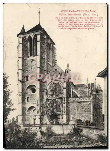 Cartes postales Rumilly les Vaudes Aube Eglise Saint Martin Mon Hist