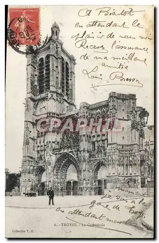 Cartes postales Troyes La Cathedrale