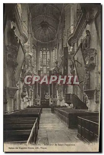 Cartes postales Troyes Interieur de Saint Pantaleon