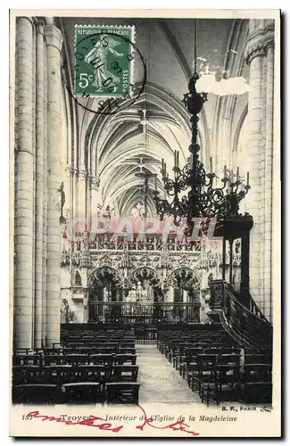 Cartes postales Troyes Interieur de l'Eglise de la Madeleine