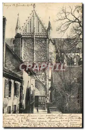 Cartes postales Troyes Cathedrale Portail Nord