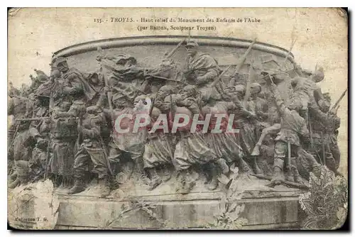 Ansichtskarte AK Troyes Haut Relief du Monument des Enfants de l'Aube