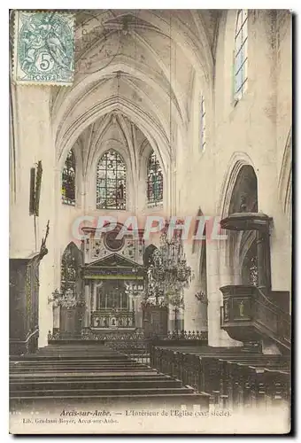 Ansichtskarte AK Arcis sur Aube L'Interieur de l'Eglise