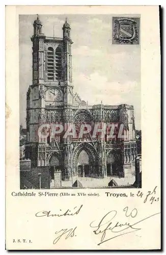 Ansichtskarte AK Cathedrale St Pierre Troyes