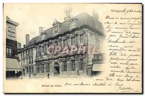 Cartes postales Troyes Hotel de Ville