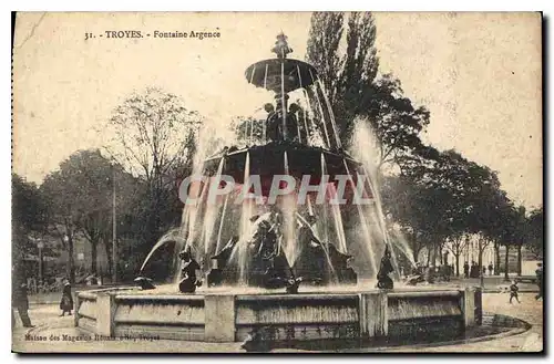 Cartes postales Troyes Fontaine Argence