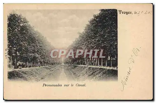 Cartes postales Troyes Promenades sur le Canal