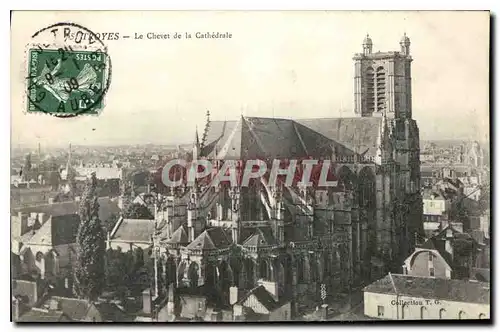 Ansichtskarte AK Troyes Le Chevet de la Cathedrale