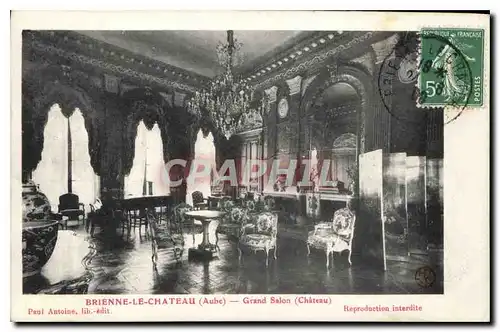 Ansichtskarte AK Brienne le Chateau Aube Grand Salon Chateau