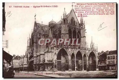 Cartes postales Troyes Aube Eglise St Urbain