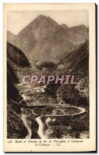 Ansichtskarte AK Route et Chemin de fer de Pirrefitte a Cauterets Le Limacon