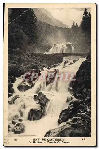 Cartes postales Env de Cauterets La Raillere Cascade de Lutour