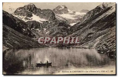 Cartes postales Environs de Cauterets Lac d'Estom