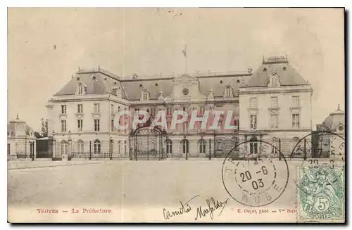 Cartes postales Troyes La Prefecture