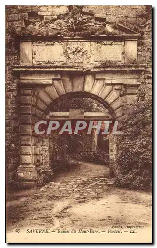 Cartes postales Saverne Ruines du haut Barr Portail
