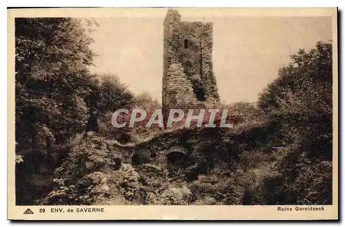 Cartes postales Env de Saverne Ruine Geroldseck