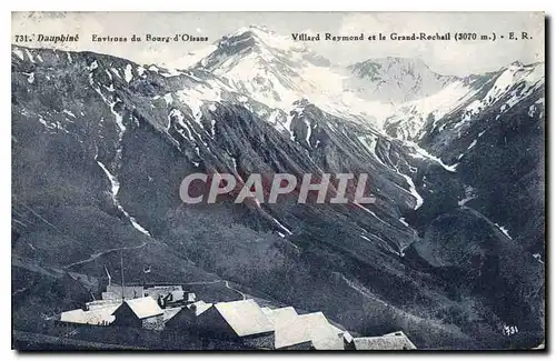 Cartes postales Dauphine Environs du Bourg d'Oisans Villard Reymond et le Grand Rochail 3070 m